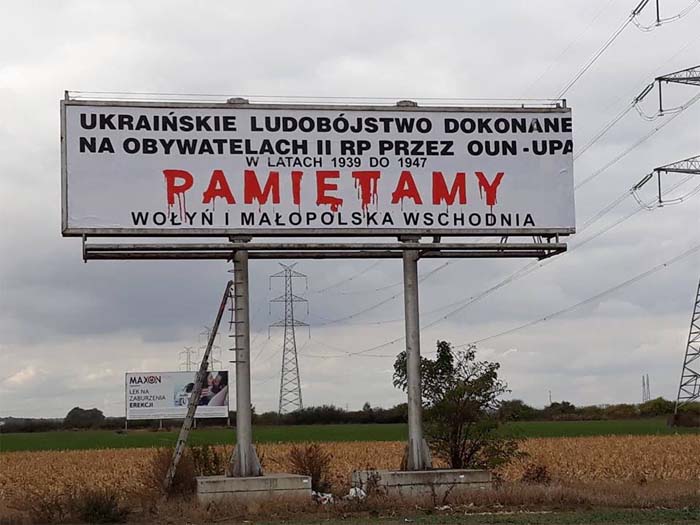 Akcja billboardowa Fundacji Wołyń Pamiętamy.