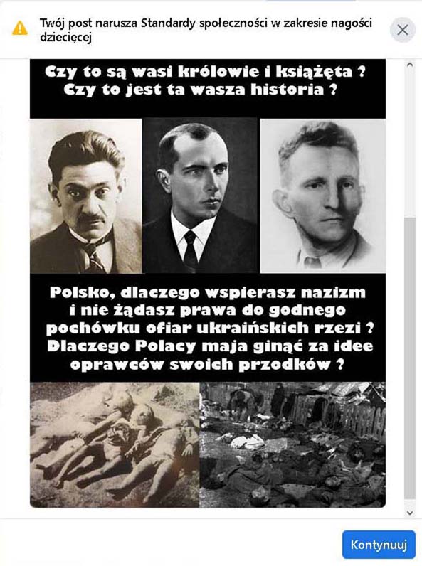 Kresy, ludobójstwo, Wołyń, historia… pod cenzorską lupą Facebook. 