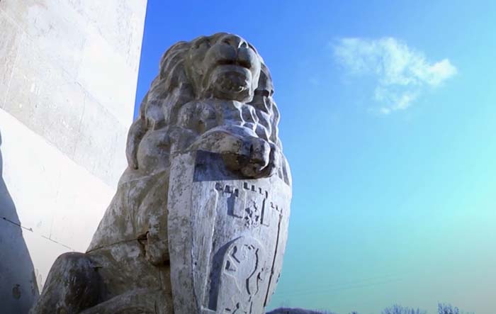 Za jednym z zasłoniętych Lwów na Cmentarzu Obrońców Lwowa ujęła się natura.